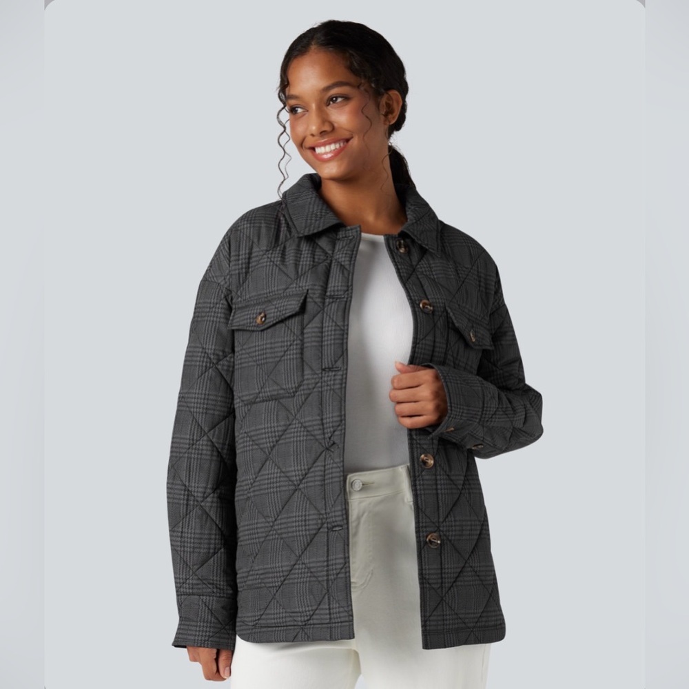Reversible Durable Water Repellent Long Sleeve Casual Quilted Jacket NWT Medium